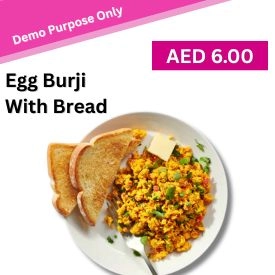 Egg Burji with Bread